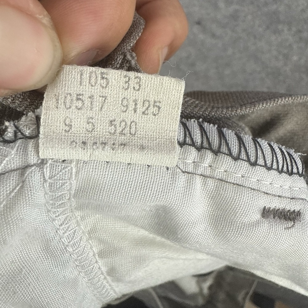 VTG 80s Levis Pants Mens 38x31 Beige 517 Sta Prest Talon Zip Ranchwear Bootcut - Picture 9 of 15